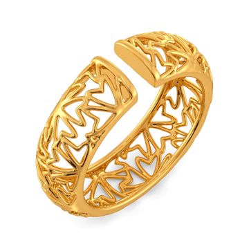 Bend A Lace Gold Rings