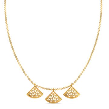Slice of Lace Gold Necklaces