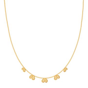 Lace Twinning Gold Necklaces