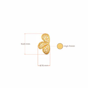 Lace Twinning Gold Earrings