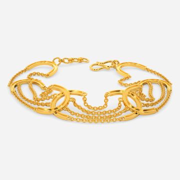 Slay in Fringe Gold Bracelets
