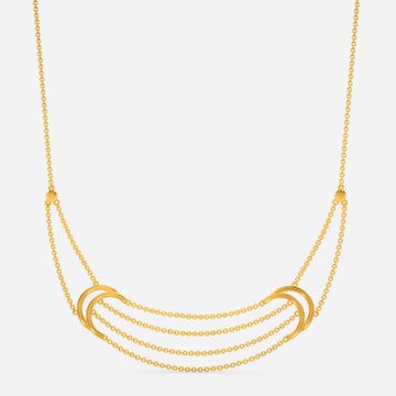 Slay in Fringe Gold Necklaces