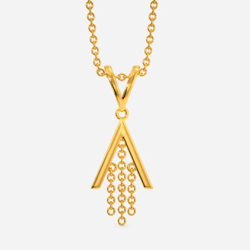 Fringe-It-Up Gold Pendants