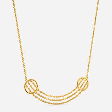 Summer Fling Fringe Gold Necklaces