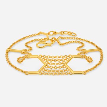 Make Sway Fringe Gold Bracelets