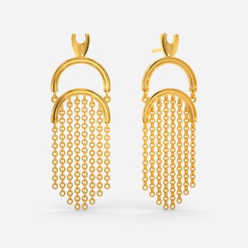 Make Sway Fringe Gold Earrings