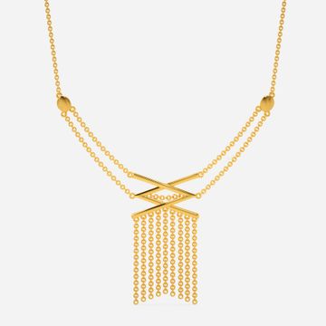 Make Sway Fringe Gold Necklaces