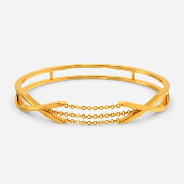 Dare To Fringe Gold Bangles