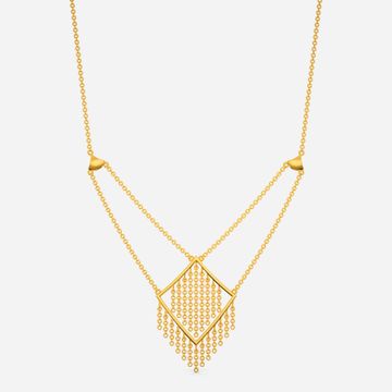 Bohemian Flair Fringe Gold Necklaces