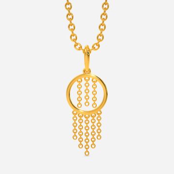 Thrill-O-Fringe Gold Pendants