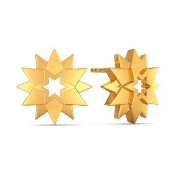 Inter Stellar Gold Earrings
