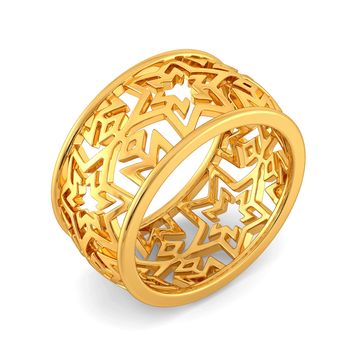Logo Luck Gold Rings