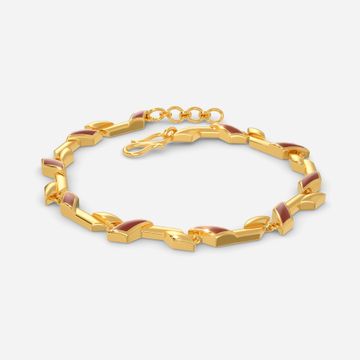 Lady in Leather Gold Bracelets
