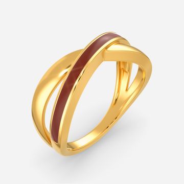 Suede Parade Gold Rings