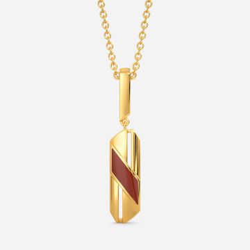 The Leather Lingo Gold Pendants