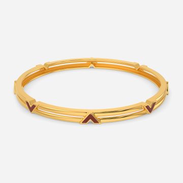 The Leather Land Gold Bangles