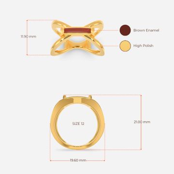 Pecan Power Gold Rings