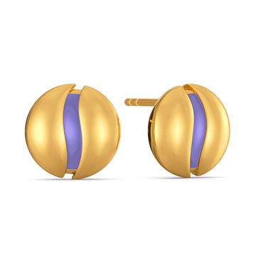 Lilac Hues Gold Earrings