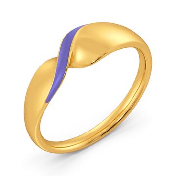 Lilac Palette Gold Rings