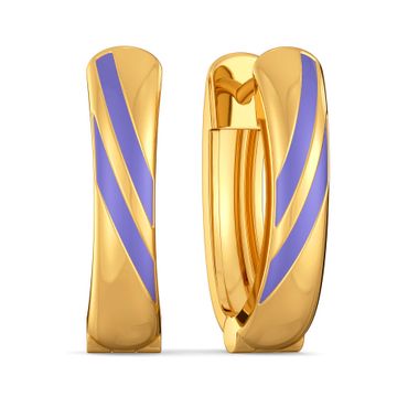 Lilac Allure Gold Earrings