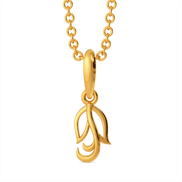 Draped in Feathers Gold Pendants
