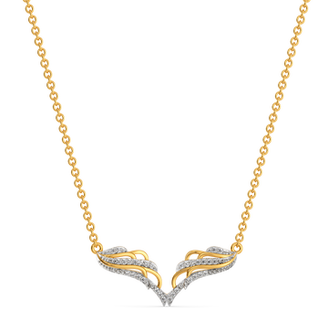Winged Like Diamond Necklaces