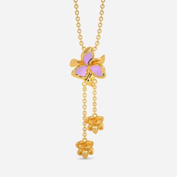 Love O Lilac Gold Pendants