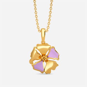Lilac Drizzle Gold Pendants
