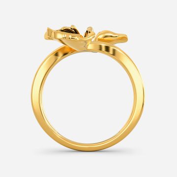 Lilac Blossoms Gold Rings