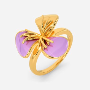 Feels Like Lilac Gold Rings