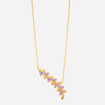Braid O Lilac Gold Necklaces