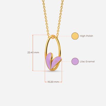 My Kinda Lilac Gold Pendants