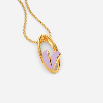 My Kinda Lilac Gold Pendants