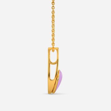 My Kinda Lilac Gold Pendants