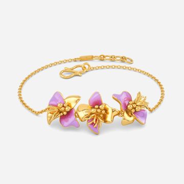 Lilac Radiance Gold Bracelets