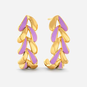 Colour Me Lilac Gold Earrings