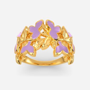 Lilac Sky Gold Rings
