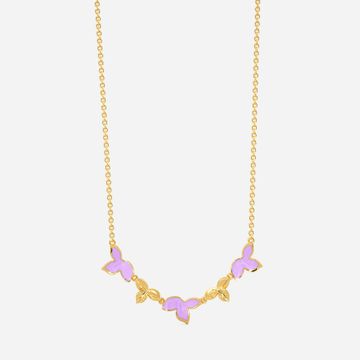 Lilac Sky Gold Necklaces