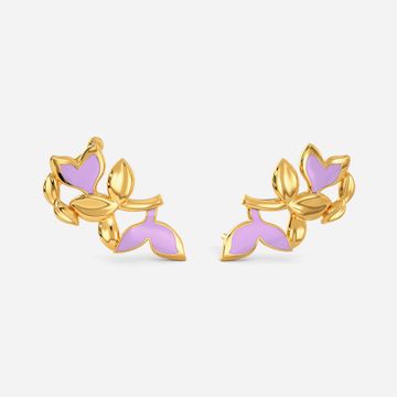 Lilac Sky Gold Earrings