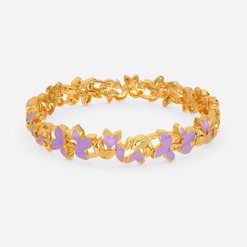 Lilac Sky Gold Bangles