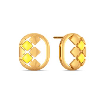 Yellow Submarine Gold Earrings