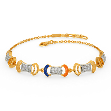 Orangish Diamond Bracelets