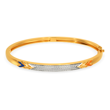 Orangish Diamond Bangles