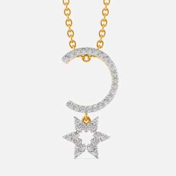 Symbol O Star Diamond Pendants
