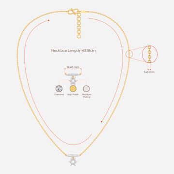 Logo Layered Diamond Necklaces