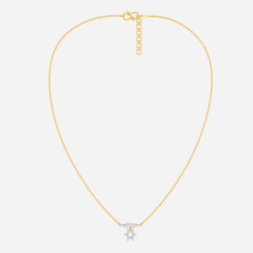 Logo Layered Diamond Necklaces