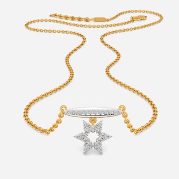 Logo Layered Diamond Necklaces