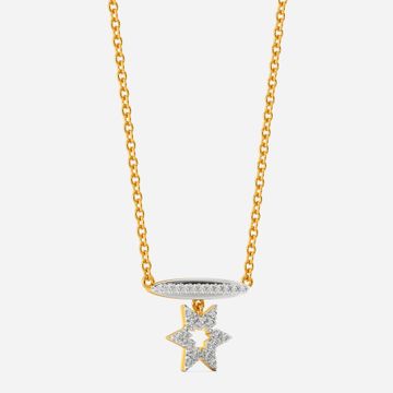 Logo Layered Diamond Necklaces