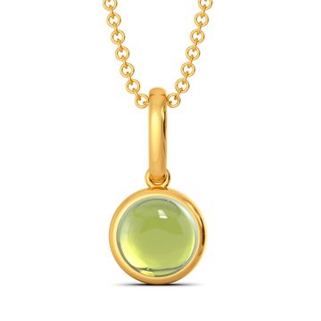 Green Sheen Gemstone Pendants