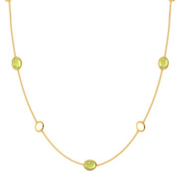 Green Groove Gemstone Necklaces